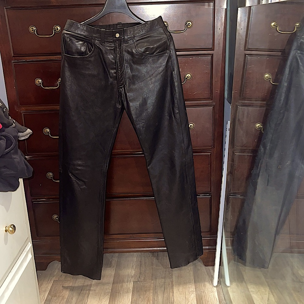 Black Leather Pants